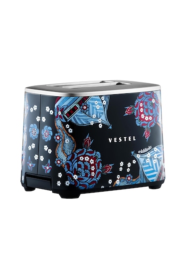 Vestel X Aslı Filinta Retro Siyah Çini Ekmek Kızartma Makinesi