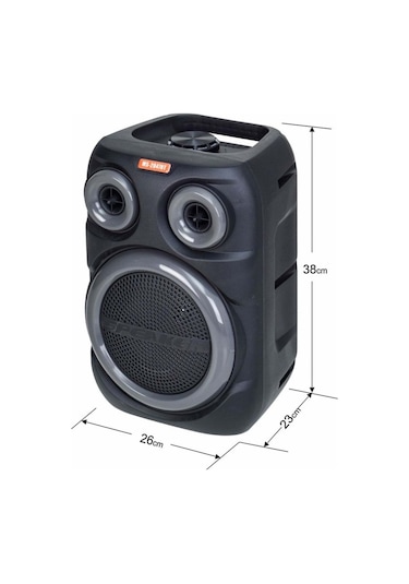 Rose Ms-2047-bt Bluetooth Ve Usb Girişli 8 İnch Şarjlı Işıklı Hoparlör
