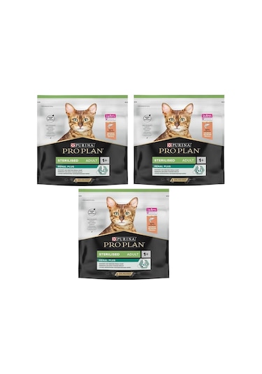 Proplan Sterilised Somon Kısır Kedi Maması 400 Gr 3 Adet