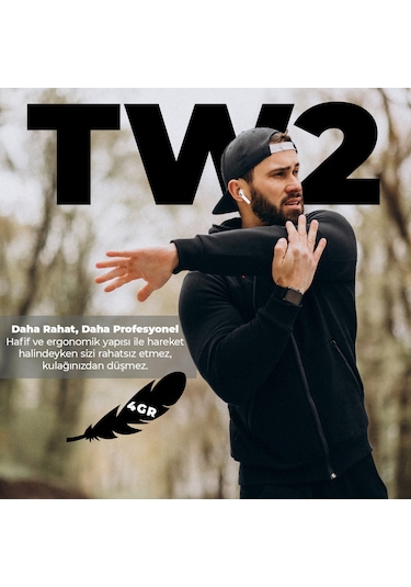 Bix Soundcraft TW2 Bluetooth 5.3 Kablosuz Kulak İçi Kulaklık