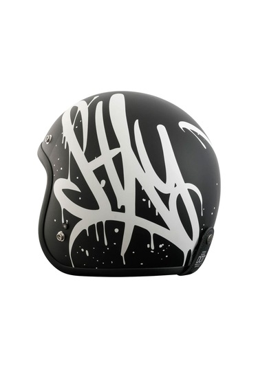 Torc T-50 Del Mar Wild One Açık Motosiklet Kaskı Mat Siyah Gri