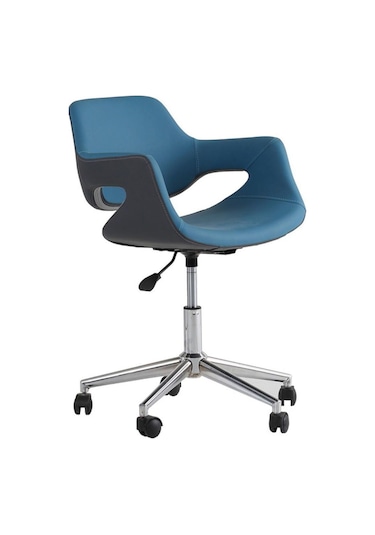 Koltukstilim Seren Mavi Deri Çalışma Koltuğu Diğer