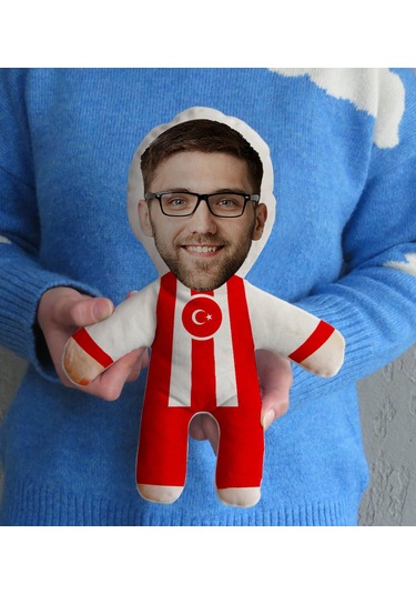 Bk Gift Kişiye Özel Fotoğraflı Ay-yıldız Formalı Bebek Yastık-2, Milli Takım, Bir Oluruz Yolunda