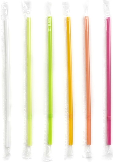 Frozen Karışık Renkli Körüklü Pipet 230x6mm 100 Adet 100 Adet