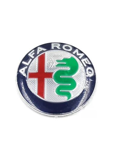 ALFA ROMEO BAGAJ KAPUT LOGO 74 MM 1 ADET AMBLEM LACİVERT-YEŞİL