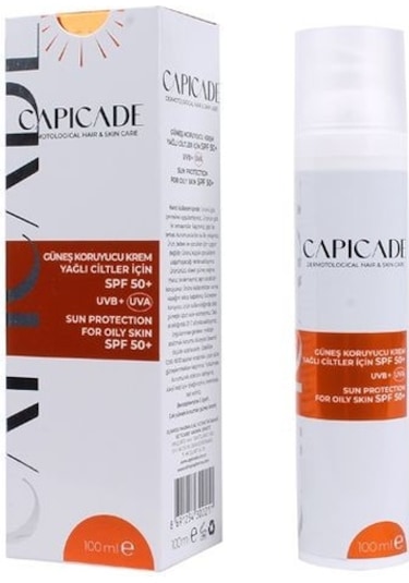 Capicade Spf 50+ Gu Neş Koruyucu Krem Yağlı Ciltler İçin 100 Ml