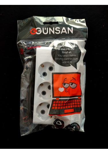 Günsan 3 Metre 3'lü Grup Priz