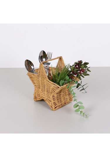 Bohem Rattan Yıldız Çatallık Ve Kaşıklık, Iskandinav, Modern