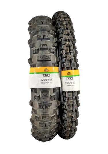 Mondial  Honda  Yamaha  Hero X Pulse  120/80-18 Ve 90/90-21 Tt Tubetype Lastik Seti