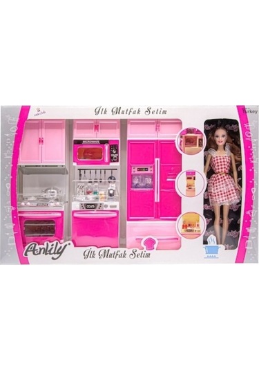 OYD İLK MUTFAK SETİM 3 LÜ DOLAP BEBEKLİ