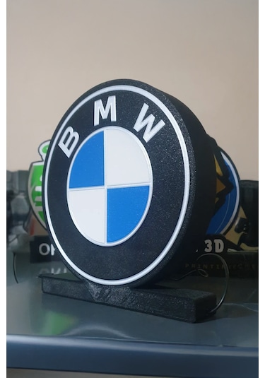 Bmw Logolu Led Gece Lambası Çok Renkli