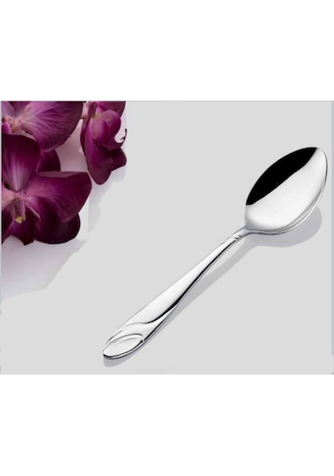 Inter Çelik Gülistan Model 12'li Tatlı Kaşığı