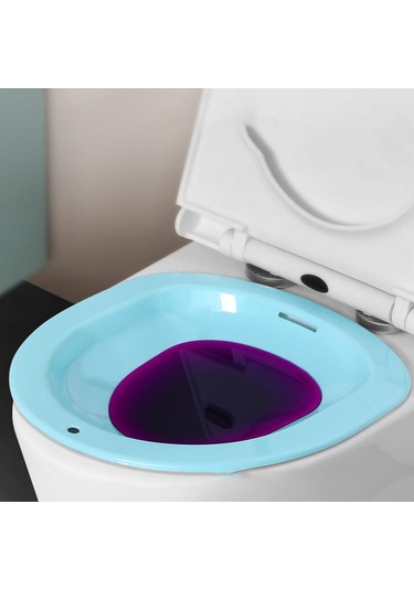 Suntek Tuvalet Oturağı İçin Oturma Banyosu, Çömelmeyi Mavi