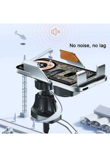 Youtek Araba İçin Otomatik Algılayıcı Kablosuz Şarj Cihazı - Havalandırma Çıkışlı Telefon Tutucu Lacivert Lacivert