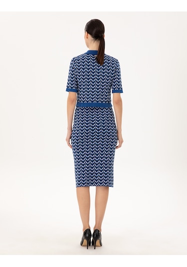 Pierre Cardin Kadın Saks Etek Triko 50290548-vr045 Saks