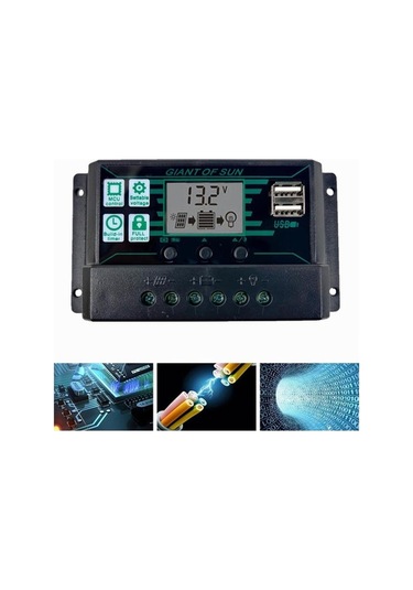 Pazly Suntek Pwm Şarj Regülatörü Mppt Güneş Paneli Akü 20-60a Av