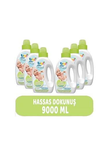 Uni Baby Hassas Dokunuş  Çamaşır Deterjanı Sensitive 6 x 1500 ML