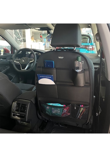 Jaguar F Pace Deri Koltuk Arkası Düzenleyici Koruyucu Siyah 2 Adet Fs