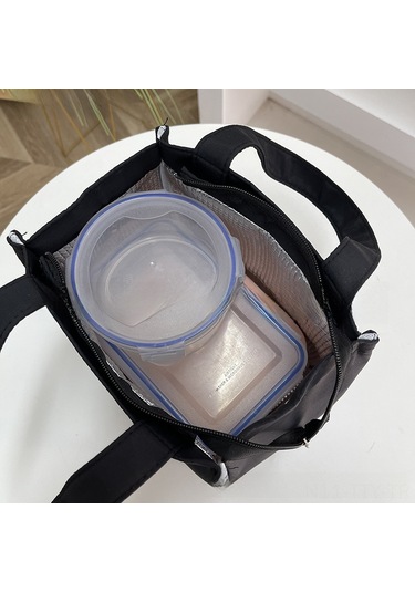 Dianziye Alüminyum Folyo İçli Isı Yalıtımlı Öğle Yemeği Çantası, Kaliteli Oxford Kumaşı, Kalın Rıhtım, Büyük Kapasite Pembe, 24 25 15 Cm