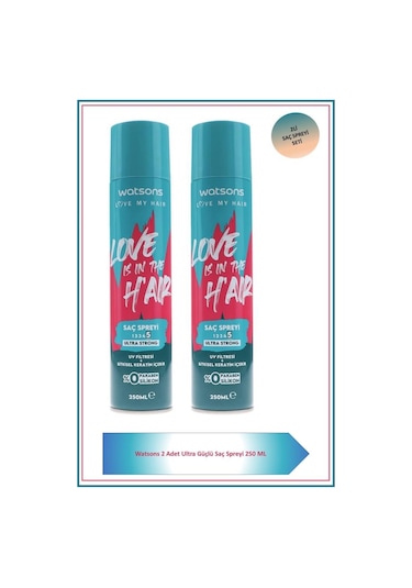 Watsons Saç Spreyi Ultra Güçlü 250 Ml X2