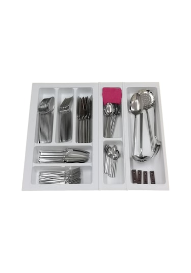 Mutfak Çekmece Içi Kaşıklık Beyaz 54 Cm x 48 Cm