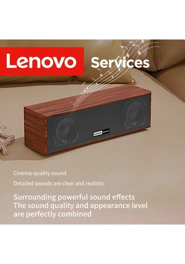 Willowhaven Lenovo Ahşap Desenli Usb/bt Hoparlör: Klasik Retro Tasarım, Stereo Ses Sistemi