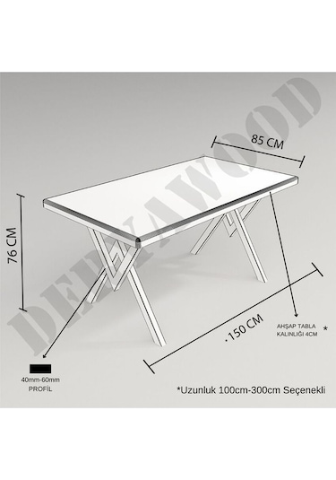 Ahşap Çalışma Ve Bilgisayar Masası-70x120x76 Cm Açık Ceviz