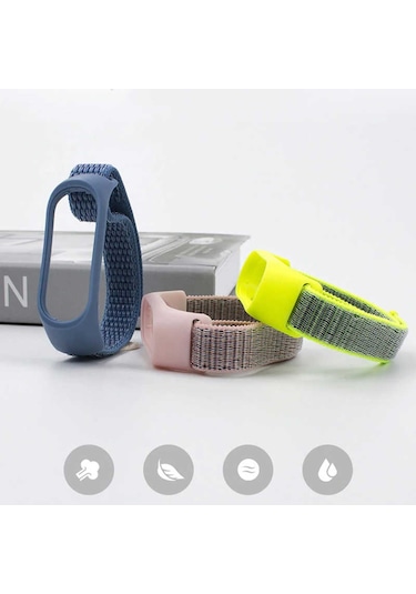 Ekılıf - Xiaomi Mi Band 3 Uyumlu - Kordon Hasır Kordon - Krd-03 - No7 - T16040