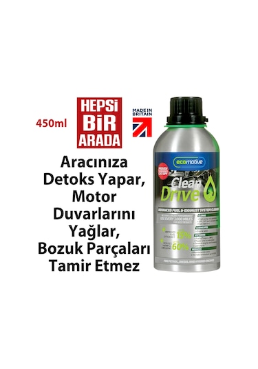 Cleandrive Dizel Partikül Filtre-Egr-Enjektör-Sensör Temizleyici