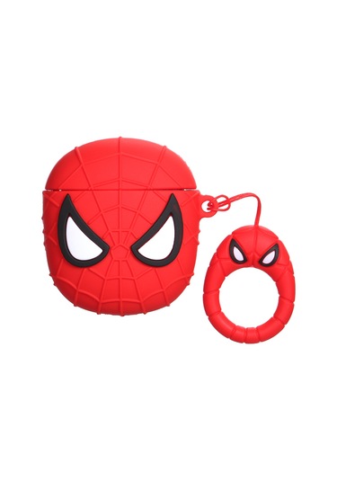 Youmex Airpod 1/2 Şarj Kutusu Koruması - Spiderman 3d Kartoon Desenli, Taşınabilir Ve Dayanıklı Silikon+plastik Kapak Diğer