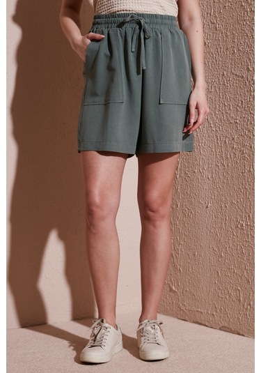 Fashion Friends Bayan Short 25y0606k1 Haki Haki