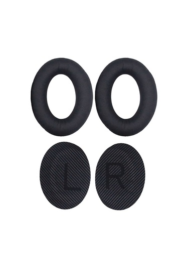 Baş Üstü Kulaklık Hafızalı Köpük Kulak Yastıkları Yedek Yumuşak Nefes Alabilir Kulak Pedleri Bose Qc25 Qc15 Qc35 Siyah İle Uyumlu
