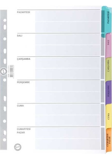 Serve Ayraç Günler Dosya 2 Adet