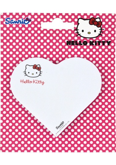 Notix Yapışkanlı Not Kağıdı Kalp Şekilli Hello Kitty 50 Yp Hk-Kal