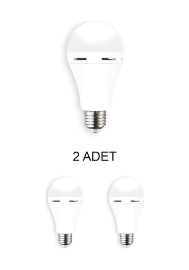 Cata Ct-4229 Şarjlı Led Ampul Beyaz 9w 2 Adet