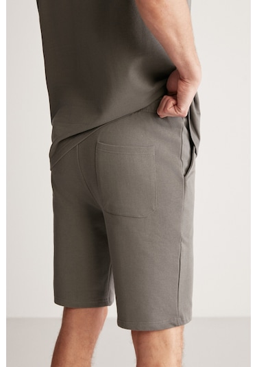 Colombia Erkek 2 Li Set Comfort Fit Polarsız Nakışlı Gri Eşofman Takımı