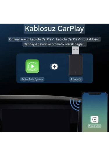 Xuda Carplay Android+ios Apple İphone Uyumlu Bluetooth+wifi
