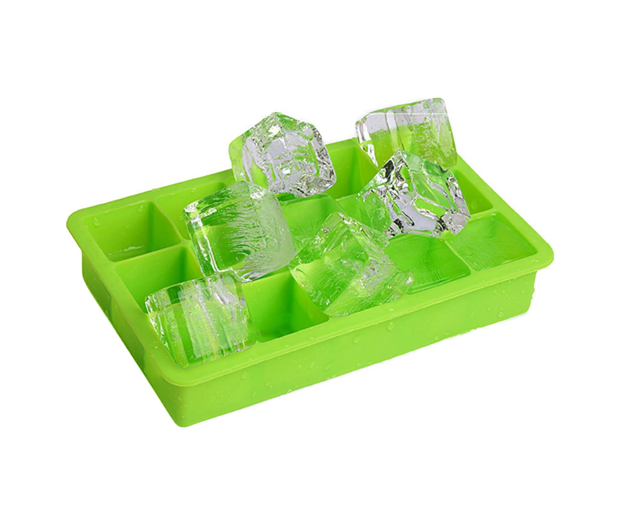 Geeroyoo Yemek Dereceli Silikon Buz Kavanozu 15 Bölmeli Çok Amaçlı Puding Çikolata Jelly Hazırlama Kabı Turuncu Çok Renkli