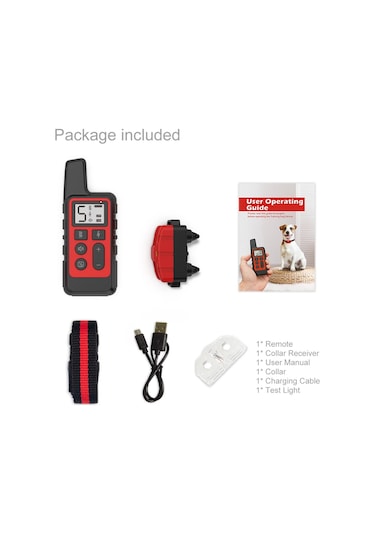 Zilinn Elektronik Köpek Eğitim Tasması, Su Geçirmez, Şarj Edilebilir, Havlama Önleyici, Uzaktan Kumanda, Küçük Ve Orta Boy Köpekler İçin Eğitici