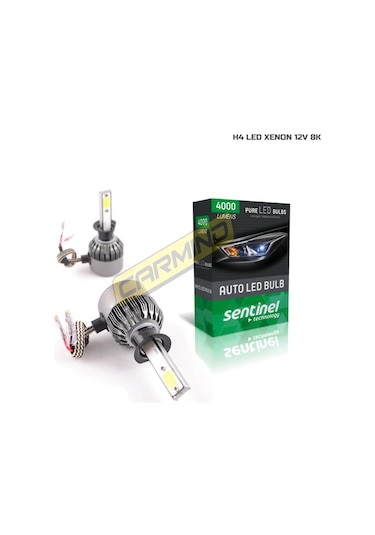 Sentinel Led Xenon H4 4000 Lm Şimşek Etkili