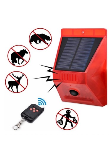 Alarm Güneş Enerjili Solar 129 Db Sesli Hareket Ve Işık Sensörlü