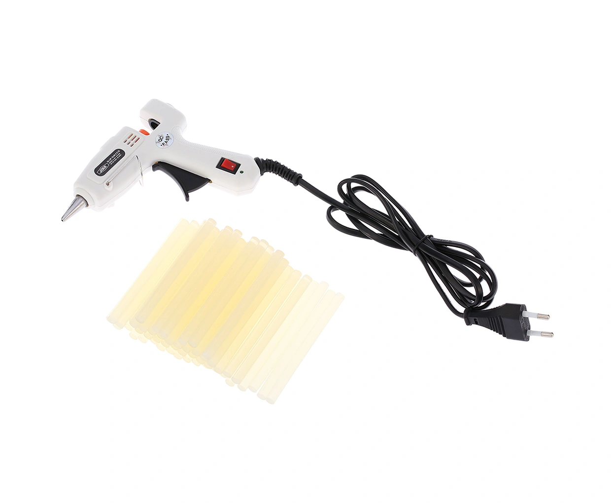 Youmex Mini Isı Kaynaklı Macun Tabancası 25w - 50 Adet Macun Çubuğu İle - Ergonomik Tutuş - Hızlı Isınma - Avrupa Şarjı S-601