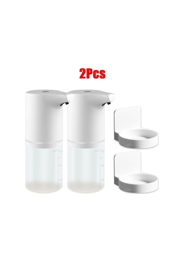 A Tutuculu 2 Adet-dokunmasız Otomatik Sabunluk Sensörlü Köpük Tip-c Şarjlı Yüksek Kapasiteli Ayarlanabilir Anahtarlı Akıllı Sıvı Sabunluk