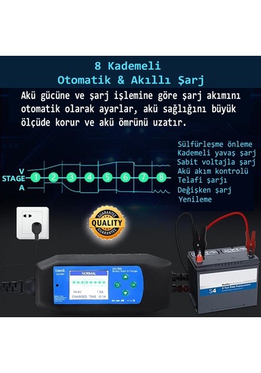 Lancol Akü Test Ve Sarj Cihazi 12v/8a Cat-280