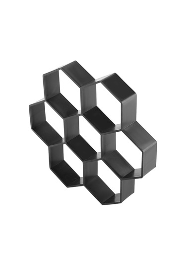 Kosona Hexagon Desenli Bahçe Yol Formu - Pp Malzeme, 1600 Kullanıma Dayanıklı, Beton Yolluk Ve Patio Dıy Oluşturucu