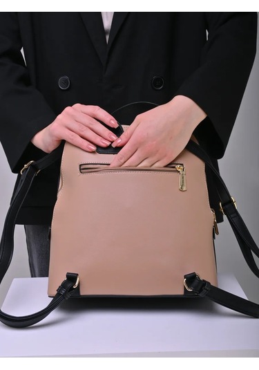 Daniele Patrici Şehir A5 Deri Sırt Çantası 219479758 Bej