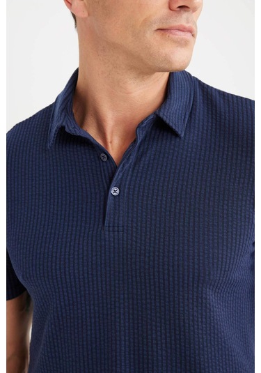 DeFacto Slim Fit Dar Kesim Polo Yaka Pamuklu Kısa Kollu Tişört X2594AZ25SPNV31
