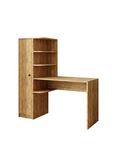 Roma Raflı Çalışma Masası , Çalışma Ofis Masası Sol Atlantik Çam