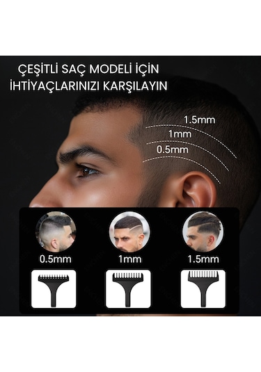 Enchen Humming Bird Siyah Hassas Kesim Şarjlı Saç Ve Tıraş Makinesi