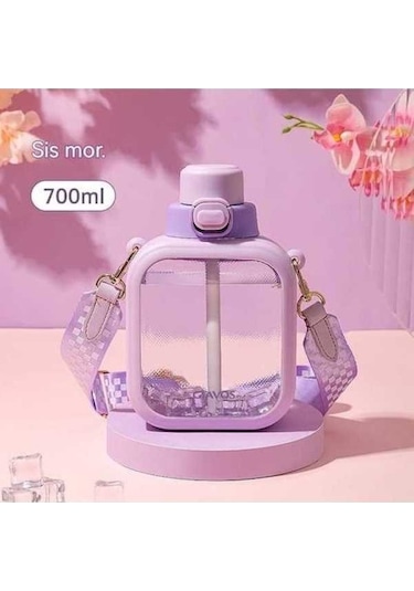 Createtech Yaratıcı Şeffaf Hasır Bardak - Mor, 6'lı Paket Mor